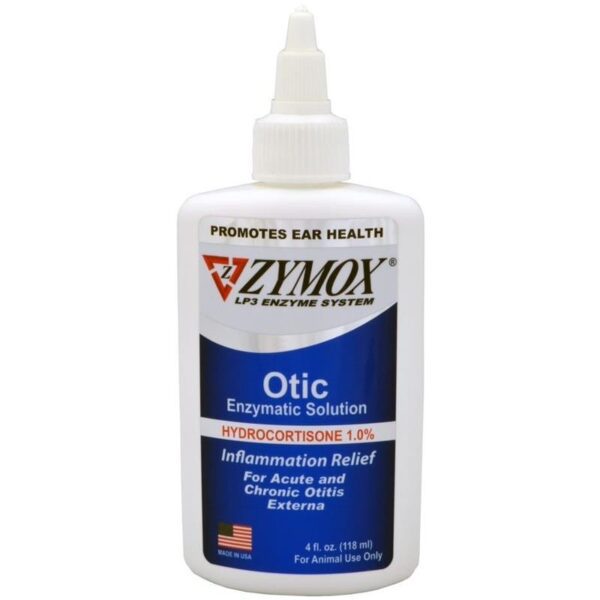 Zymox Otic 1.0% Hydrocortisone 4oz, buy Zymox Hydrocortisone, Zymox Otic with Hydrocortisone, Zymox Otic Ear Solution with 1% Hydrocortisone